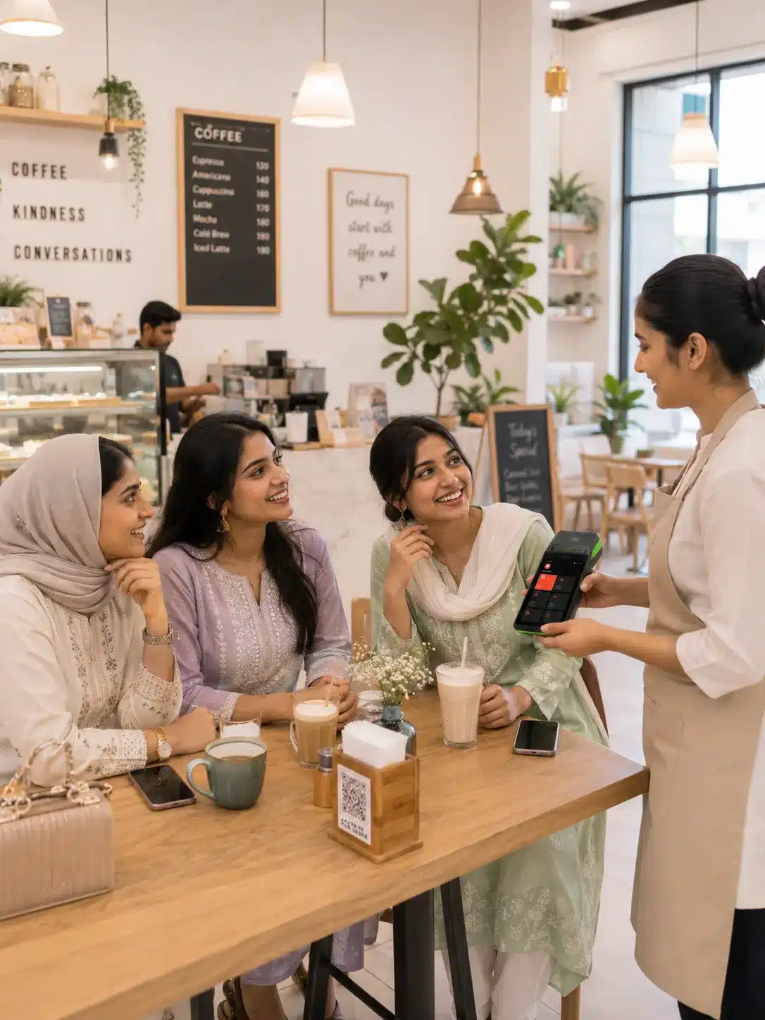 IPS terminal running restaurant order and payment mode